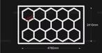 Hexagon LED Lamp - Honinggraat Design 478x241cm, Ophalen of Verzenden, Nieuw