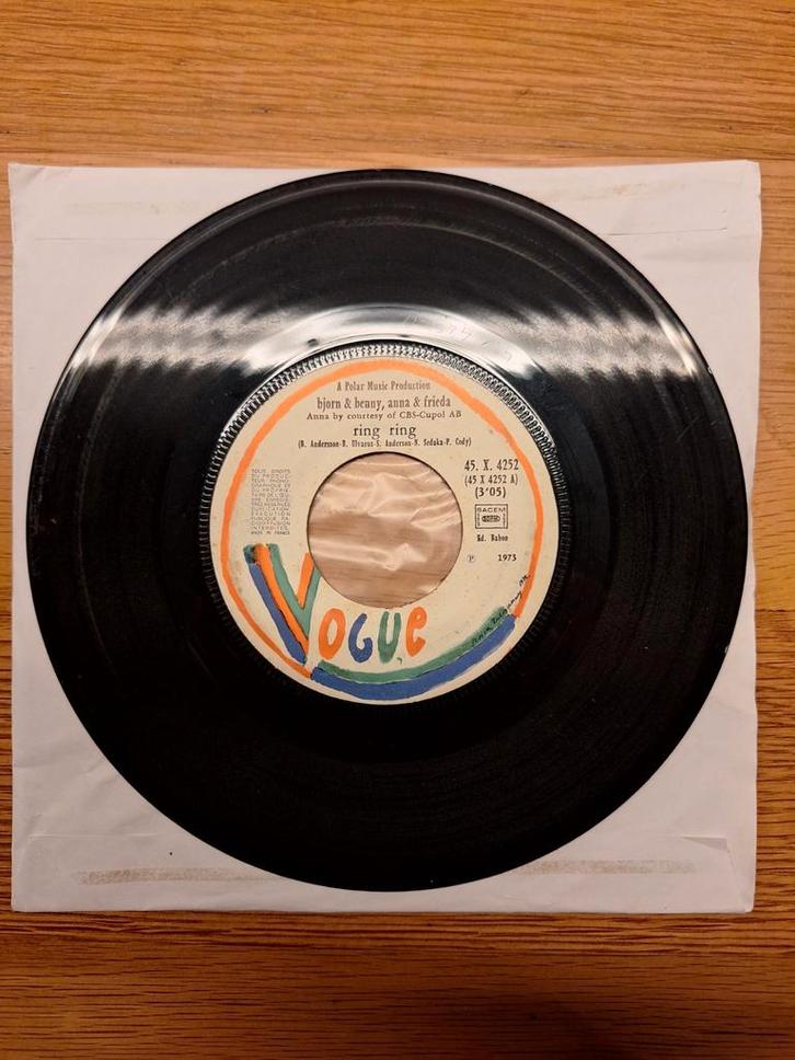 ABBA - Ring Ring - Vogue Single, Cd's en Dvd's, Vinyl Singles, Gebruikt, Single, Pop, 7 inch, Ophalen of Verzenden