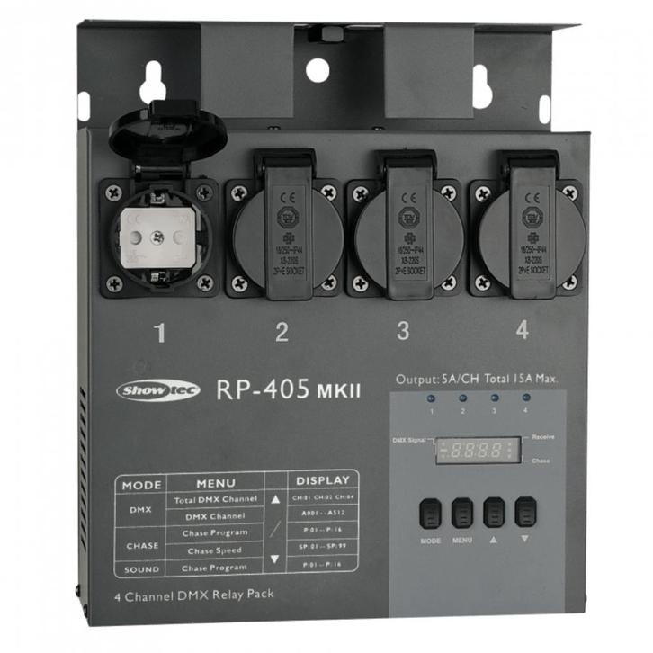 Showtec RP-405 MKII Relay Pack – Nieuw, ongebruikt, Muziek en Instrumenten, Licht en Laser, Nieuw, Overige typen, Ophalen
