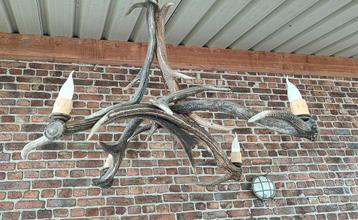 Geweikroonluchter van echt gewei beschikbaar voor biedingen