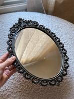 Antiek Italiaanse spiegel met sierlijke omlijsting/ barok, Antiek en Kunst, Antiek | Spiegels, Ophalen of Verzenden, Ovaal, Minder dan 50 cm