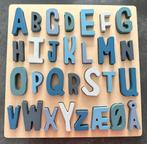 Sebra houten ABC puzzel alfabet blauw/groen, Ophalen of Verzenden, Zo goed als nieuw