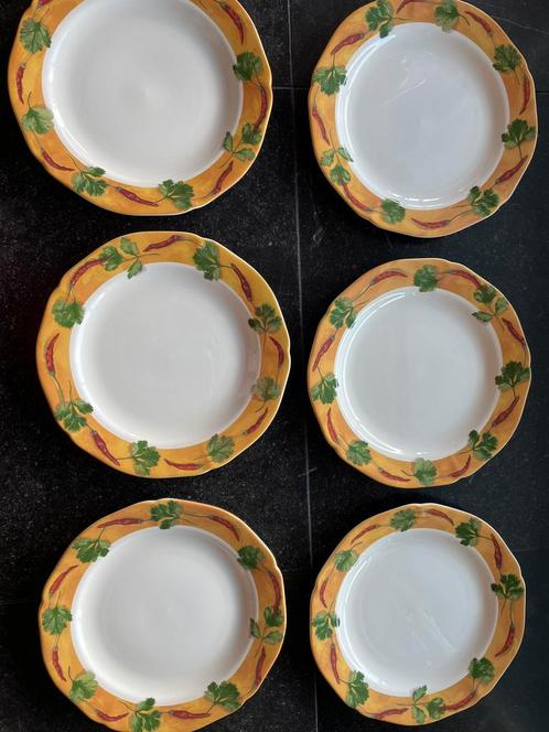 Gien-Poivre et Sel heel servies Uniek!, Huis en Inrichting, Keuken | Servies, Nieuw, Compleet servies, Ophalen