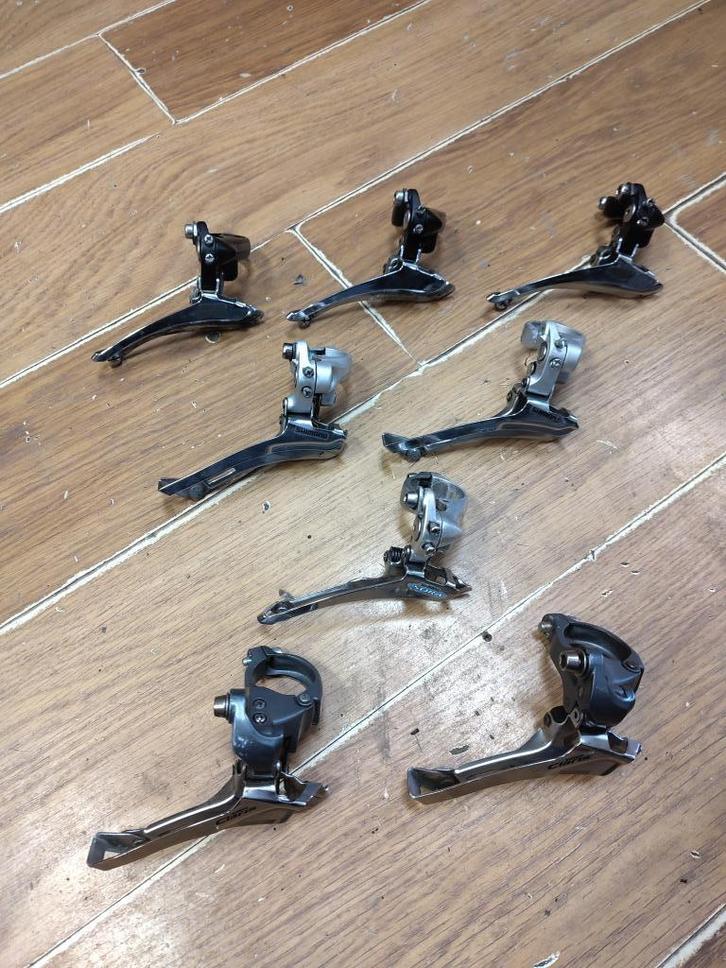 Shimano voorderailleur 2x8 versnellingen, Fietsen en Brommers, Fietsonderdelen, Gebruikt, Racefiets, Derailleur of Ketting, Ophalen of Verzenden