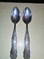 Biedermeier zilveren lepeltjes, 2st., Antiek en Kunst, Ophalen of Verzenden, Zilver