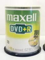 maxell DVD+R 2 X 100 Stuk (Nieuw in verpakking) 4,7 GB, N, N, Nieuw, Ophalen of Verzenden