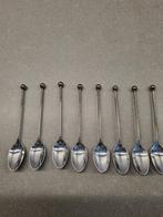 8 verzilverde lepeltjes DE, Antiek en Kunst, Antiek | Bestek, Ophalen of Verzenden