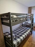 Stapelbed kleur grijs, Huis en Inrichting, Slaapkamer | Stapelbedden en Hoogslapers, Ophalen, 90 cm, Tweepersoons, Zo goed als nieuw