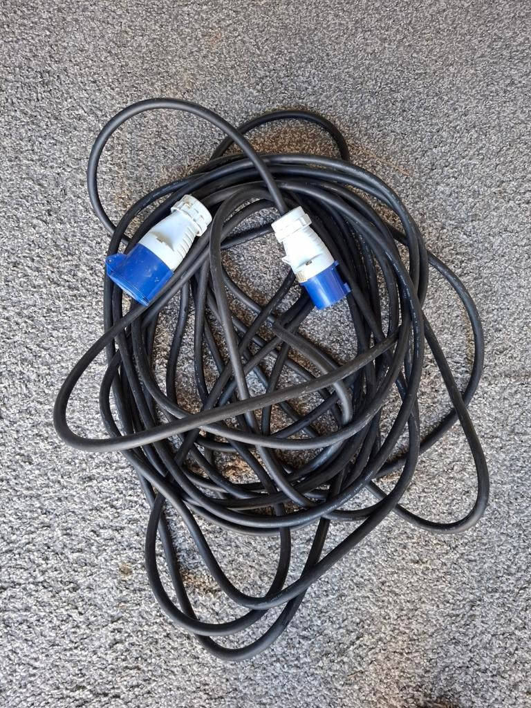 Caravan kabel inclusief stekkers 25 meter camping stroom, Caravans en Kamperen, Ophalen, Nieuw