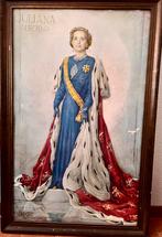 Juliana Regina Schilderij - Max Nauta 1948 Klassiek Portret, Ophalen, Gebruikt, Nederland, Kaart, Foto of Prent