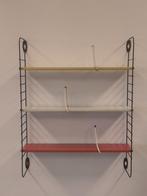 Vintage Tomado pocket rek metalen wandrekje boekenplank, Gebruikt, ., Ophalen of Verzenden, .
