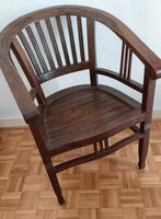 Stoel in koloniale stijl, Huis en Inrichting, Stoelen, Ophalen, Bruin, Zo goed als nieuw, Eén
