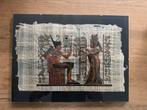 Papyrus schilderij 2x uit Egypte, Ophalen of Verzenden