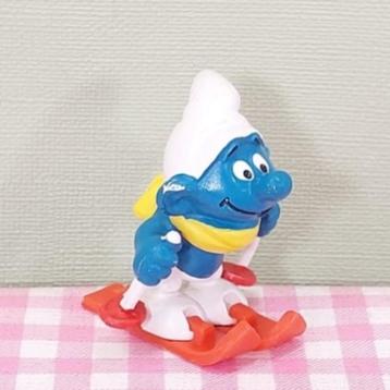Vintage Smurf op ski's Peyo W. Germany 20091 oud 70s Smurfen beschikbaar voor biedingen