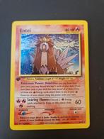 Entei 1st edition HOLO. Neo Revelation. Tcg collect rare, Ophalen of Verzenden, Zo goed als nieuw, Losse kaart, Foil