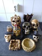 Schedels, doodskop, verschillend, Halloween atributen, Ophalen, Gebruikt