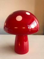 Mushroom paddenstoel glazen ( lamp ) vintage retro, Gebruikt, Ophalen of Verzenden