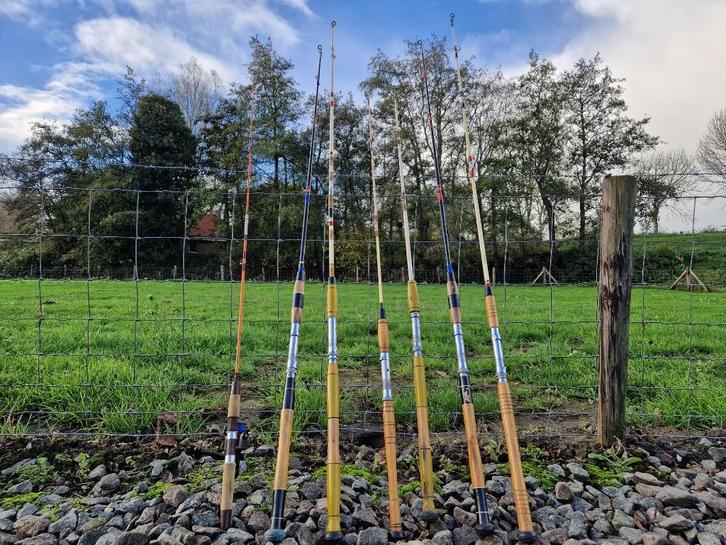 7 stuks boothengels bootvissen / zeevissen KOOPJE !!, Watersport en Boten, Hengelsport | Zeevissen, Gebruikt, Werphengel, Ophalen