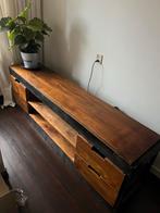 Industriële Mangohouten Kast 200x200cm, Huis en Inrichting, Kasten | Boekenkasten, Ophalen, 200 cm of meer, 150 tot 200 cm, Nieuw