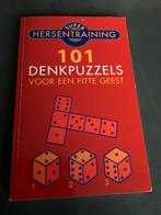 101 denkpuzzels. Hersentraining., Hobby en Vrije tijd, Denksport en Puzzels, Ophalen of Verzenden, Nieuw, Puzzelboek