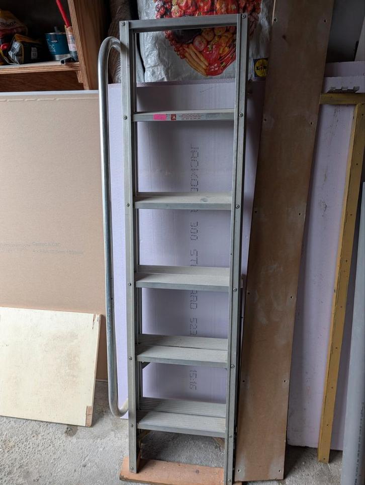 Aluminium Vlizotrap met Leuning - Uitschuifbaar, Doe-het-zelf en Verbouw, Ladders en Trappen, Ophalen