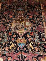 Hereke zijde handgeknoopte tapijt. Afmeting: 105x62cm., Huis en Inrichting, Stoffering | Tapijten en Kleden, Ophalen of Verzenden
