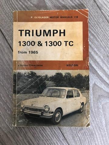 Vraagbaak Triumph 1300 & TC 1965- beschikbaar voor biedingen