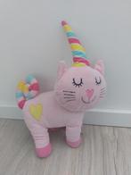 Knuffel Hema poes kat Unicorn eenhoorn roze L269, Ophalen of Verzenden