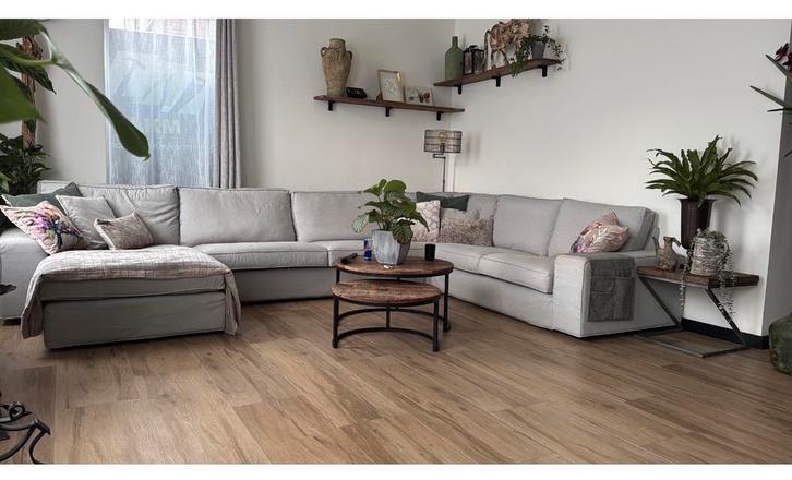 Ikea Kivik 6-persoons hoekbank met bijna nieuwe hoes, Huis en Inrichting, Banken | Bankstellen, Zo goed als nieuw, Hoekbank, Vierpersoons of meer