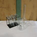 Maatbeker laboratorium apotheek reageer buis glas PARTIJ, Minder dan 50 cm, Glas, Gebruikt, Ophalen of Verzenden