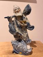 Antiek chinees porseleinen beeld visser, Antiek en Kunst, Ophalen of Verzenden