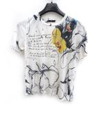 IVKO: katoenen zomerse dames trui met gedicht en bloemen, Kleding | Dames, Truien en Vesten, Wit, Maat 42/44 (L), IVKO, Ophalen of Verzenden