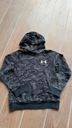 Donker grijze hoodie Under Armour maat YMD.army motief., Ophalen of Verzenden, Gebruikt, Jongen, Trui of Vest