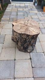 Houtblok op wieltjes / bijzettafel, Ophalen, Minder dan 45 cm, Minder dan 55 cm, Gebruikt