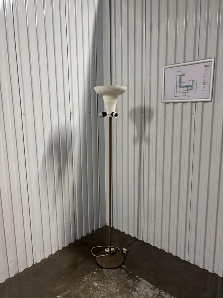 Metaal Gispen Vloer Lampen — Gispen, Huis en Inrichting, Lampen | Vloerlampen, Gebruikt, 150 tot 200 cm, Metaal, Ophalen