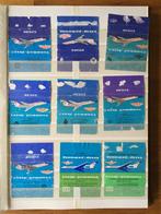 9 Russian airline wrappers, Verzamelen, Luchtvaart en Vliegtuigspotten, Verzenden, Zo goed als nieuw, Schaalmodel