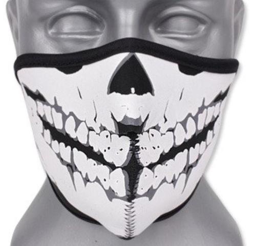 Bikermask halfface masker skull motormasker motorkleding, Motoren, Kleding | Motorkleding, Overige typen, Dames, Heren, Nieuw met kaartje