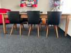 eetkamer stoelen 1955 'Swing Dining Chairs'  G.J. van Os, Ophalen, Zwart, Vijf, Zes of meer stoelen, Hout