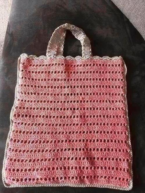 Gehaakte tas, boodschappen tas, projectbag, Hobby en Vrije tijd, Breien en Haken, Nieuw, Haken, Ophalen of Verzenden