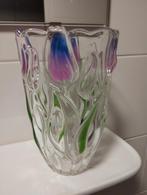 Vintage jaren zeventig Waltherglas tulpenvaas, Antiek en Kunst, Ophalen of Verzenden