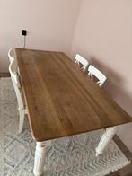 Eetkamer Tafel en IKEA stoelen, Ophalen of Verzenden, Gebruikt, Rechthoekig, 50 tot 100 cm