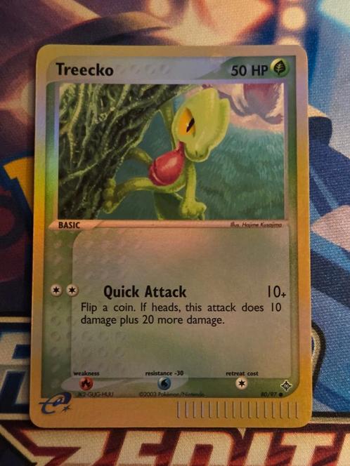 Treecko 80/97 EX Dragon Reverse Holo - EXC/NM, Hobby en Vrije tijd, Verzamelkaartspellen | Pokémon, Zo goed als nieuw, Losse kaart