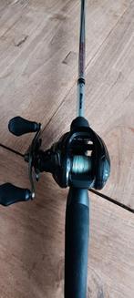 Abu garcia vishengel met reel, Watersport en Boten, Hengelsport | Roofvissen, Ophalen, Zo goed als nieuw, Werphengel