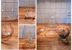 Diverse glazen bloemenvazen, Gebruikt, Overige kleuren, Ophalen of Verzenden, Glas