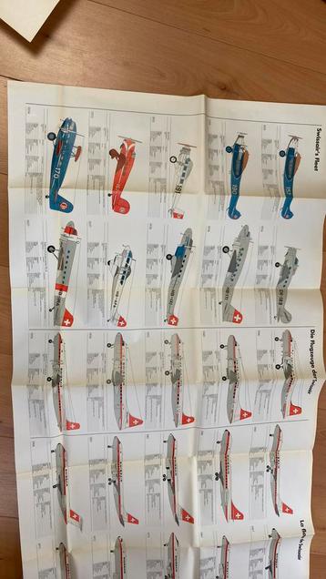 Poster van Swissairs Fleet beschikbaar voor biedingen