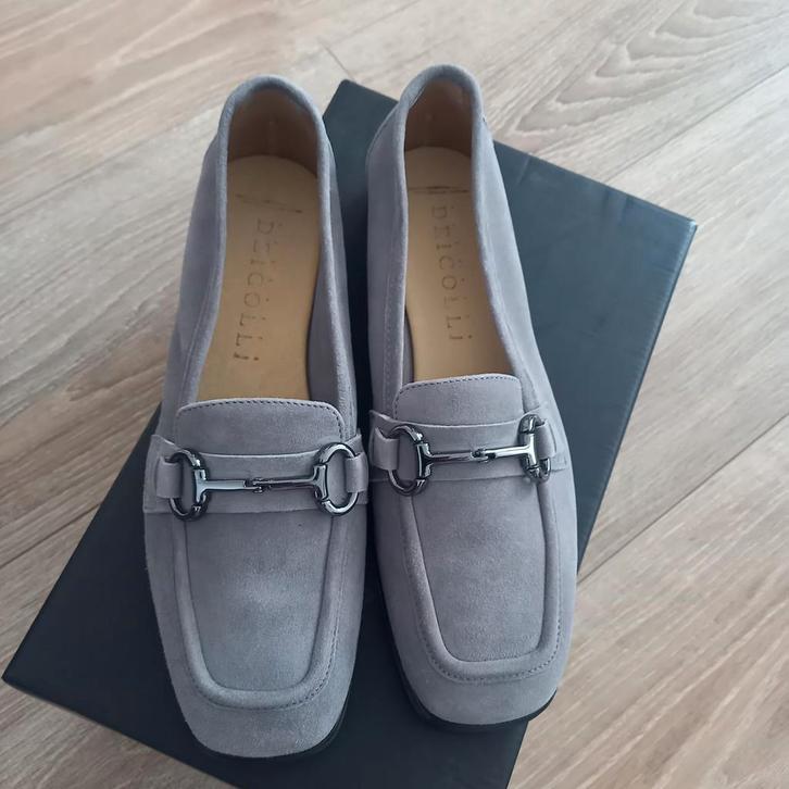 Hele mooie loafers Fabricca Dei Colli echt leer suede mt 38, Kleding | Dames, Schoenen, Zo goed als nieuw, Instappers, Grijs, Ophalen of Verzenden