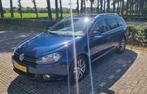 Volkswagen Golf VI Variant 1.6 TDI Highl Bluem Trekhaak Pano, Zwart, Blauw, Origineel Nederlands, Velours