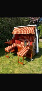 Garden cocoon  strandkorf retro grote mand op wielen, Tuin en Terras, Ophalen, Zo goed als nieuw, Hout
