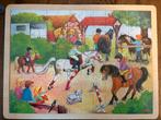 Houten Puzzel - Paardenfan - 96 Stukjes, Zo goed als nieuw, Van hout, 4 tot 6 jaar, Meer dan 50 stukjes