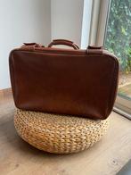 Vintage Leren Koffer - Decoratie, Sieraden, Tassen en Uiterlijk, Koffers, Gebruikt, 50 tot 60 cm, Leer, Ophalen of Verzenden